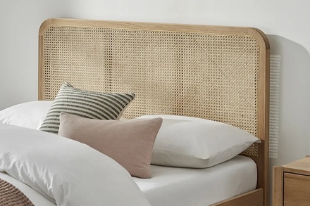 Limelight Giselle Rattan Oak Bed Frame