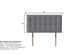 Silentnight Hayez Strutted Headboard