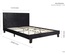 Birlea Berlin Fabric Bed Frame