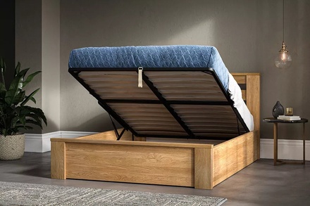 Emporia Charnwood Solid Oak Ottoman Bed Frame