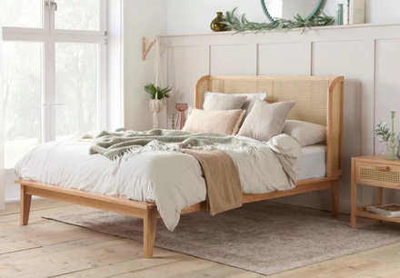 Birlea Astrid Rattan Bed Frame