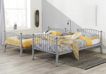 Birlea Corfu Metal Kids Bunk Bed Frame