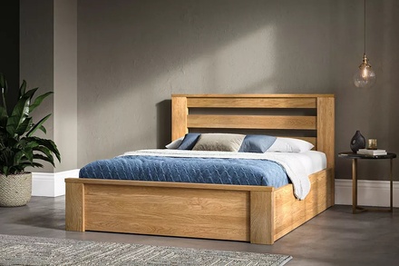 Emporia Charnwood Solid Oak Ottoman Bed Frame