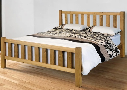 Windsor Beds Shaker High Foot End Bed Frame