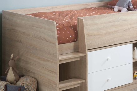 Birlea Leyton Kids Wooden Cabin Bed