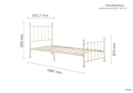 Deepsleep Empire High Foot End Bed Frame