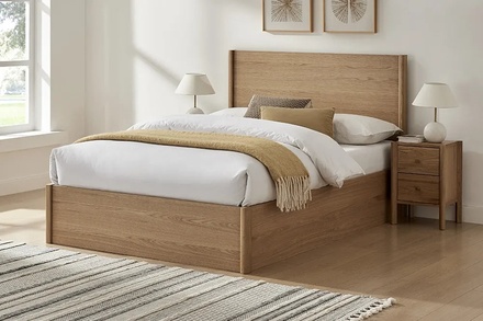 Limelight Jasmine Oak Ottoman Bed Frame