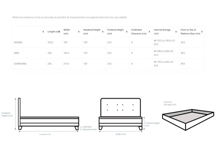 Kaydian Brunton Ottoman Bed Frame