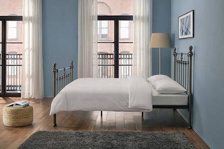 Limelight Faye Misty Black Nickel Bed Frame