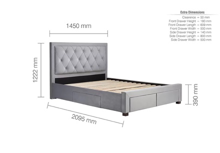 Deepsleep Empire High Foot End Bed Frame