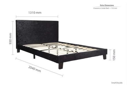 Birlea Berlin Fabric Bed Frame