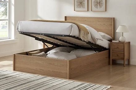 Limelight Jasmine Oak Ottoman Bed Frame