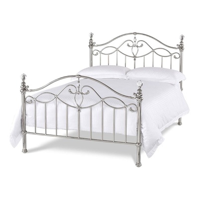 Bentley Elena Shiny Nickel Bed Frame