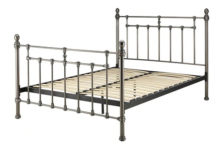 Limelight Faye Misty Black Nickel Bed Frame