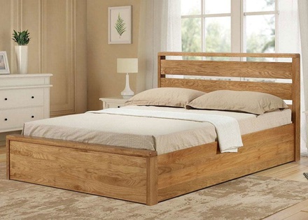 Emporia Modena Solid Oak Ottoman Bed Frame