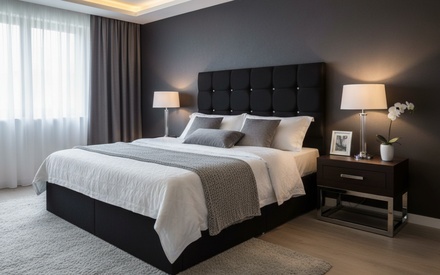 Deepsleep Cube with Crystals 54" Floor Standing Headboard