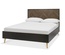 Bentley Sienna Fumed Oak and Peppercorn Bed Frame