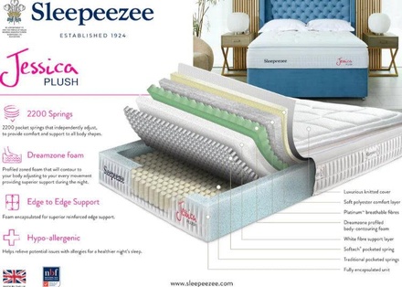 Sleepeezee Jessica Plush Mattress + Premium Divan Bed