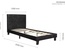 Birlea Berlin Fabric Bed Frame