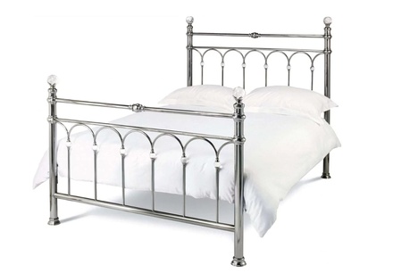 Bentley Krystal Antique Nickel Bed Frame