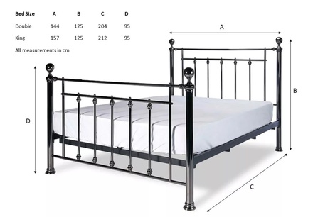 Limelight Libra Black Chrome Bed Frame