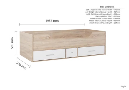 Deepsleep Empire High Foot End Bed Frame