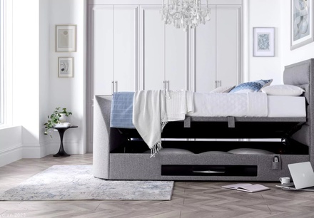 Kaydian Kirkley TV Ottoman Bed Frame