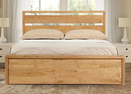 Emporia Modena Solid Oak Ottoman Bed Frame