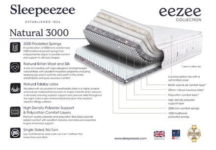 Sleepeezee Natural 3000 Mattress