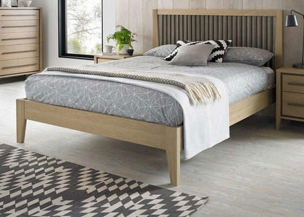 Bentley Rimini Aged Oak and Weather Oak Bed Frame