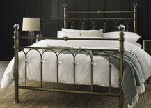Bentley Krystal Antique Brass Bed Frame