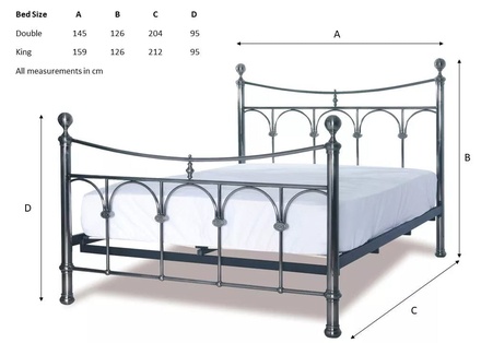 Limelight Gamma Nickel Bed Frame