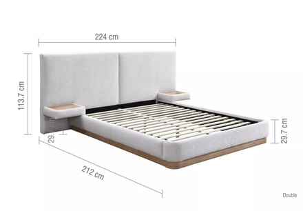 Birlea Como Fabric Bed Frame