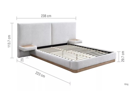 Birlea Como Fabric Bed Frame