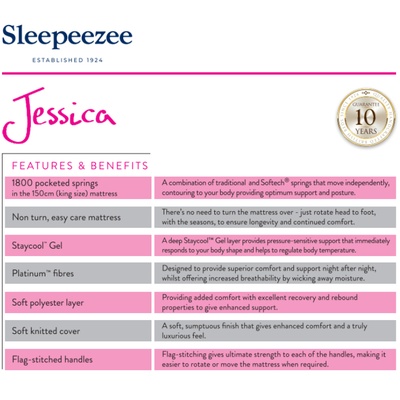 Sleepeezee Jessica 1800 Mattress