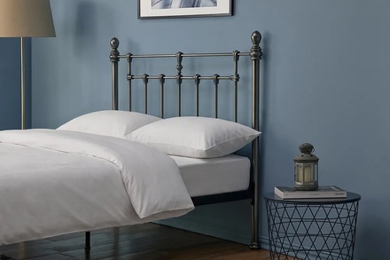 Limelight Faye Misty Black Nickel Bed Frame