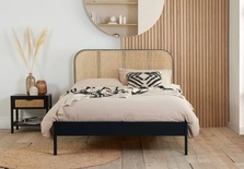 Birlea Margot Rattan Oak Bed Frame