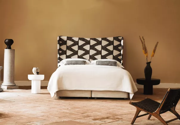 Bedroom dressed like a hotel room